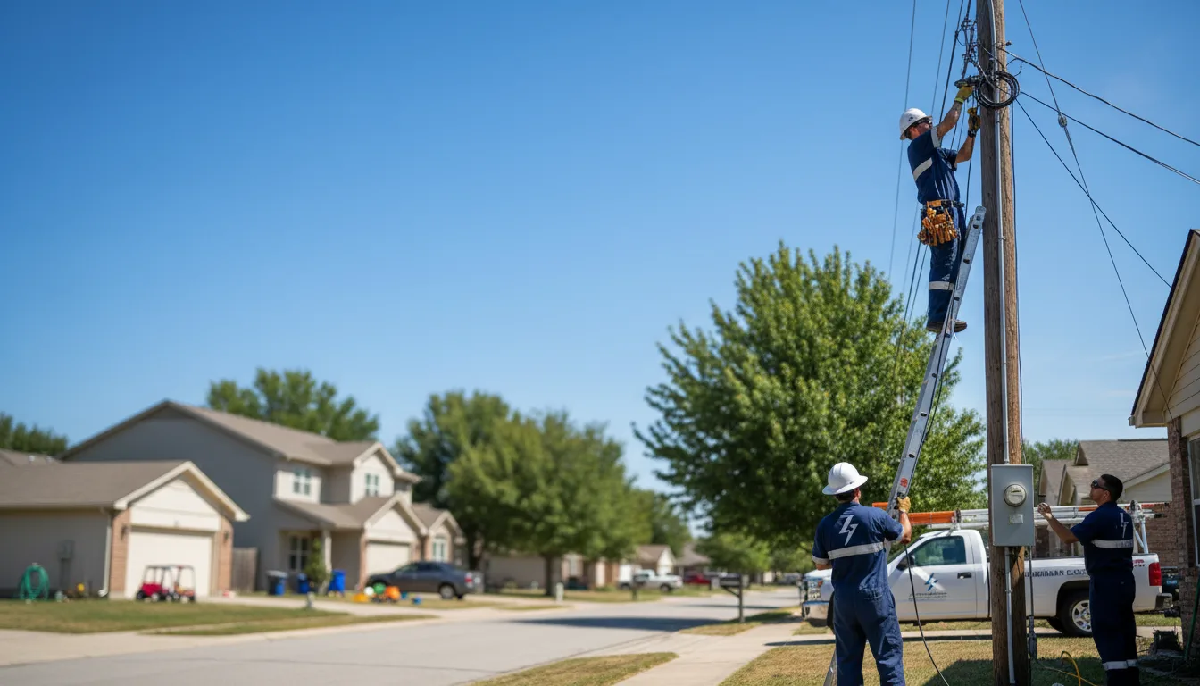 Residential electrician providing installation services in Wheatland, ND